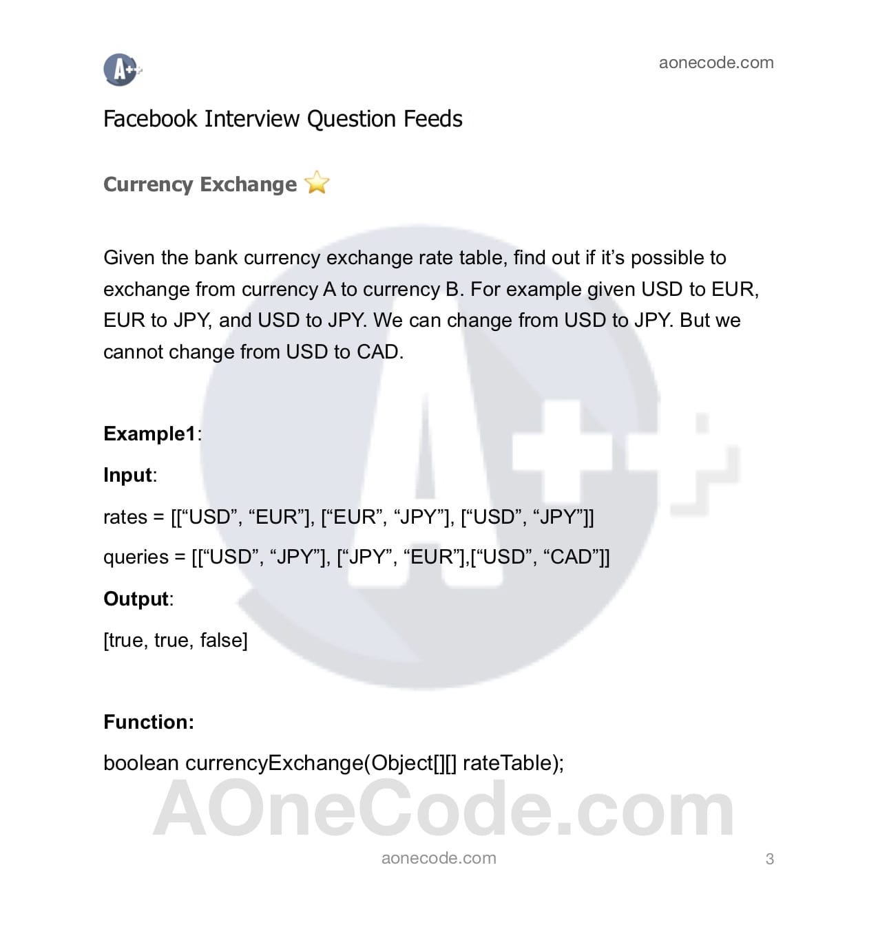 Currency Exchange