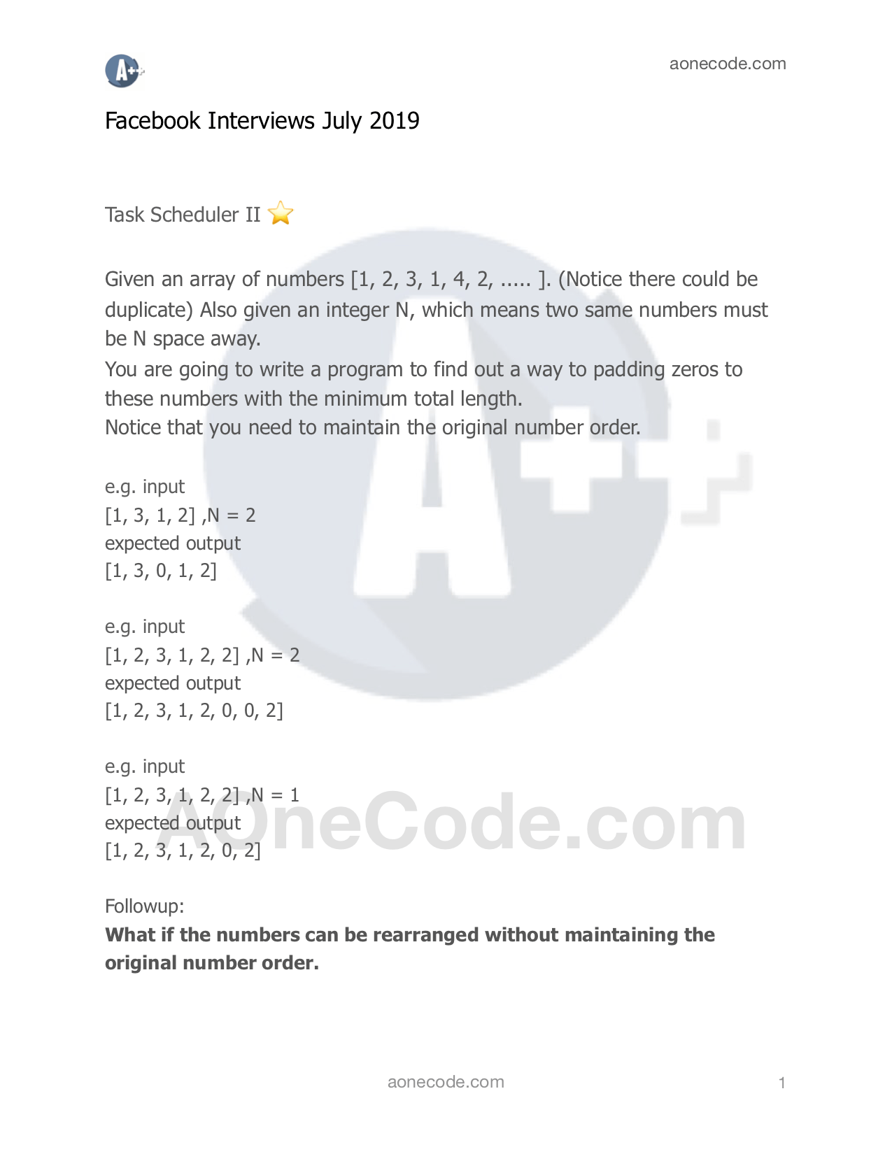 Task Scheduler II